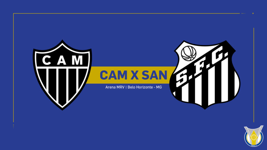 Onde Assistir Atlético Mineiro x Santos: Brasileirão Série A (23ª rodada)