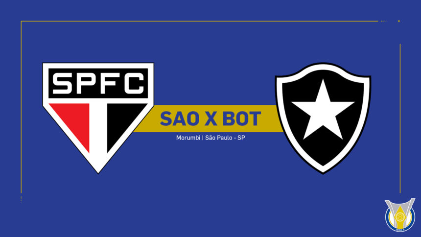 Onde Assistir São Paulo x Botafogo: Brasileirão Série A (23ª rodada)