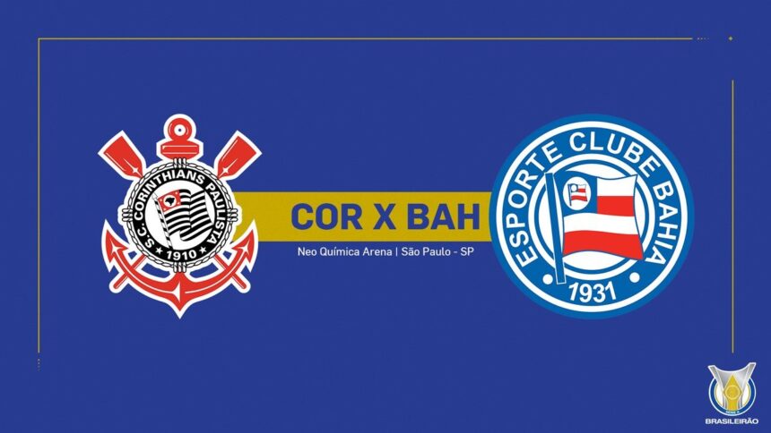 Onde Assistir Corinthians x Bahia: Brasileirão Série A (20ª rodada)