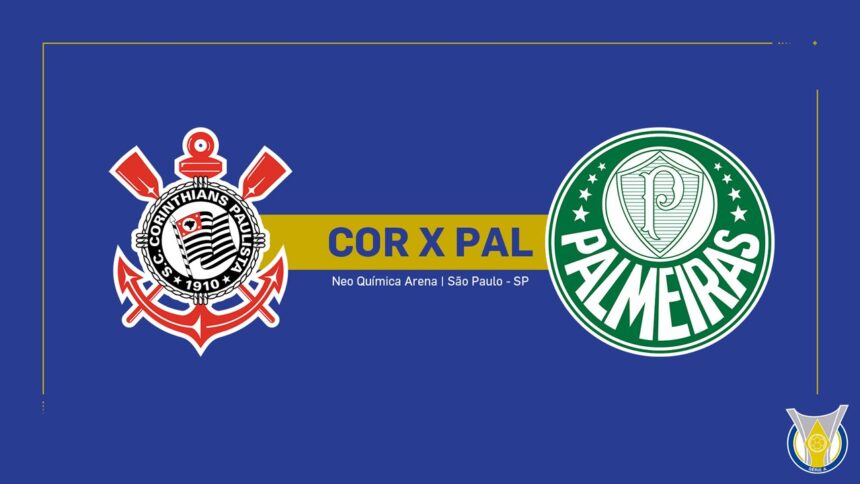 Onde Assistir Corinthians x Palmeiras: Brasileirão Série A (22ª rodada)