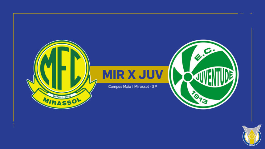 Onde Assistir Mirassol x Juventude: Brasileirão Série A (24ª rodada)