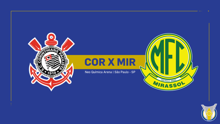 Onde Assistir Corinthians x Mirassol: Brasileirão Série A (27ª rodada)