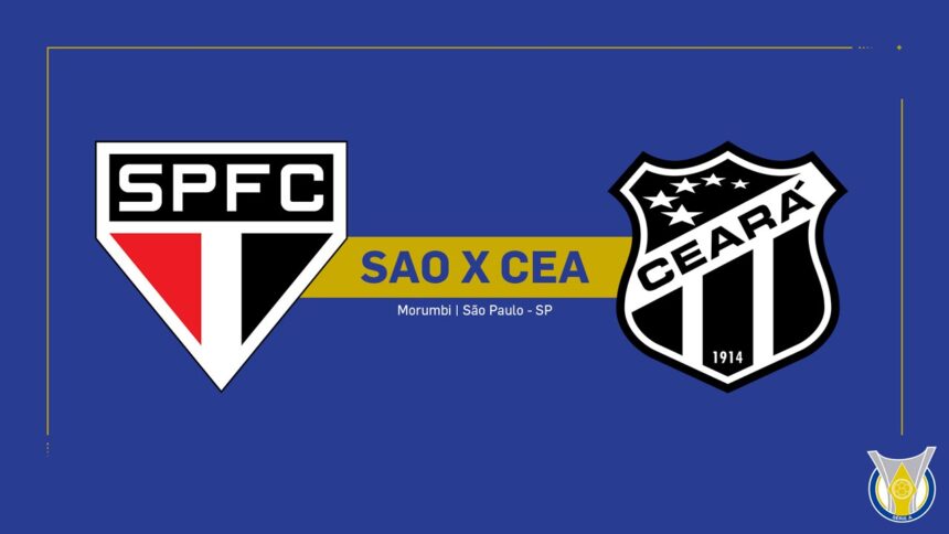 Onde Assistir São Paulo x Ceará: Brasileirão Série A (25ª rodada)